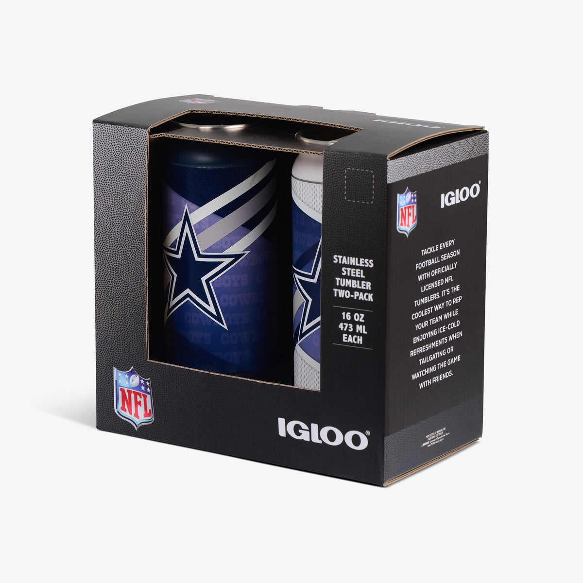 Igloo Dallas Cowboys Home &amp; Away 16 Oz Can 2-Pack
