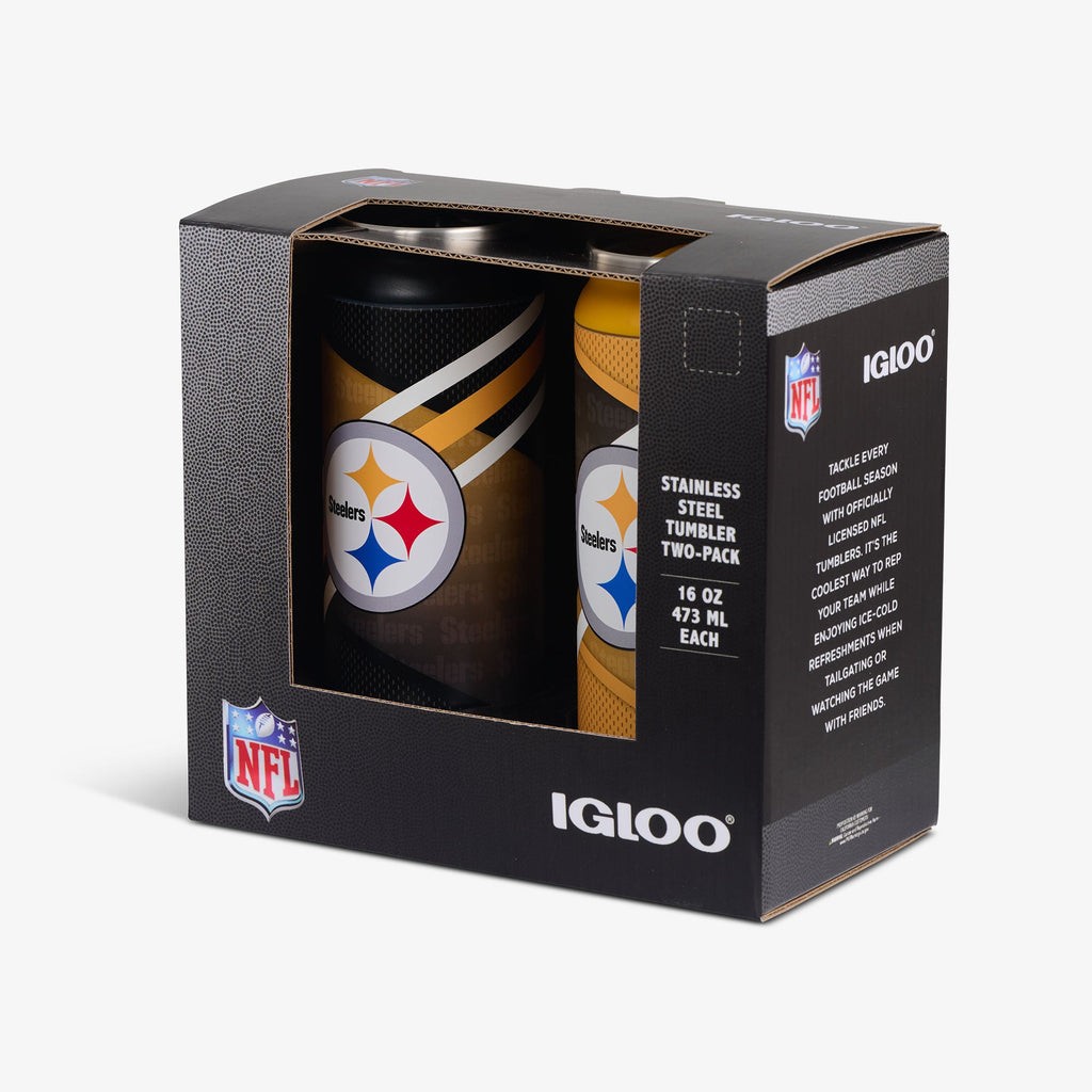 Igloo Pittsburgh Steelers Home &amp; Away 16 Oz Can 2-Pack