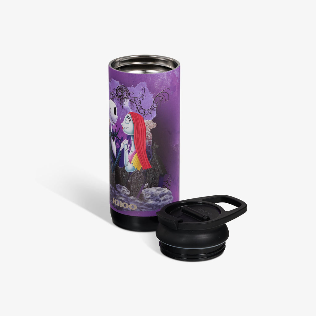 Igloo Disney Tim Burton’s The Nightmare Before Christmas Jack Skellington &amp; Sally 16 Oz Flip ‘n’ Sip Tumbler