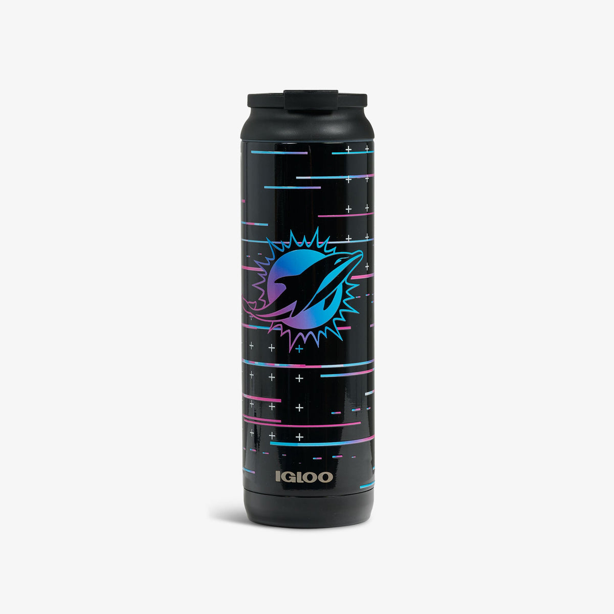 Igloo NFL Neon Miami Dolphins 20 Oz Flip ‘n’ Sip Tumbler