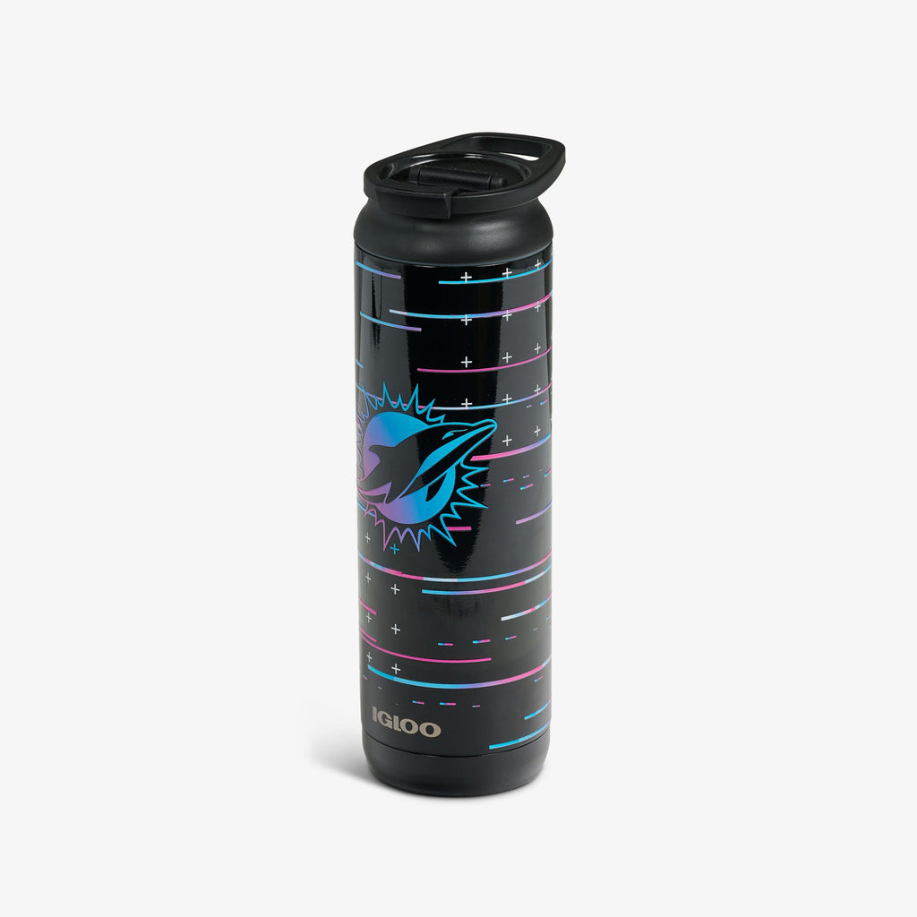 Igloo NFL Neon Miami Dolphins 20 Oz Flip ‘n’ Sip Tumbler