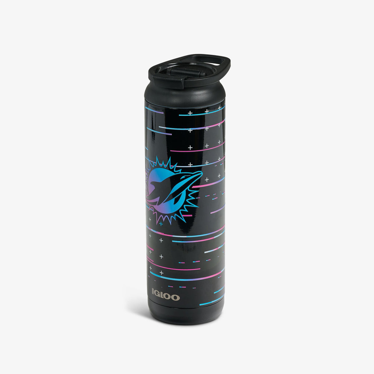 Igloo NFL Neon Miami Dolphins 20 Oz Flip ‘n’ Sip Tumbler