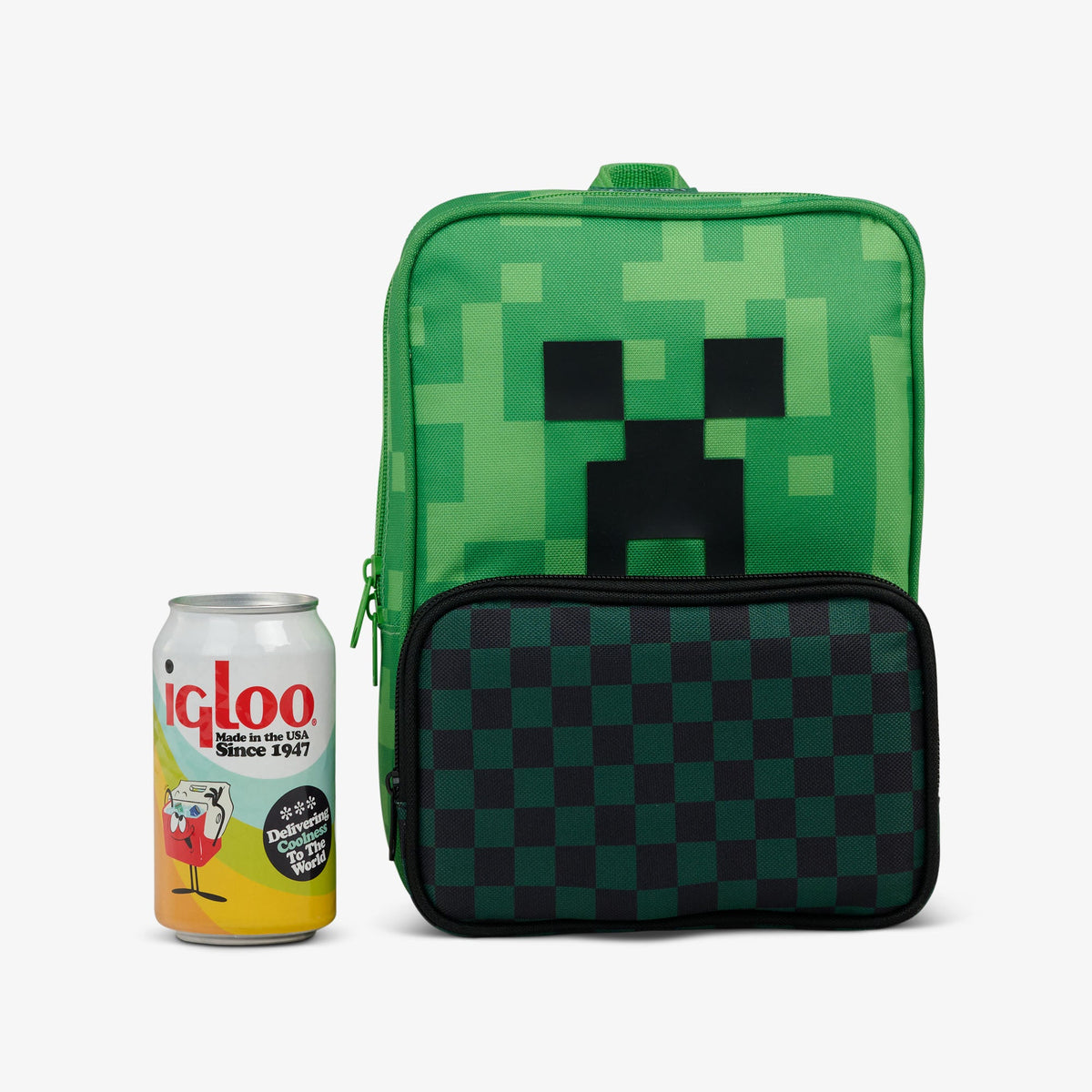 Igloo Minecraft Creeper 8-Can Crossbody Cooler