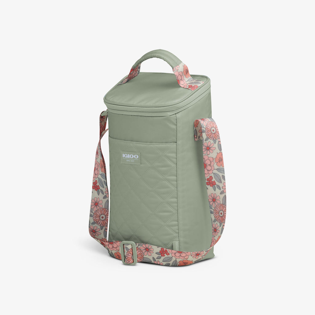 Igloo Floral MaxCold® DUO Vertical Crossbody Cooler Bag