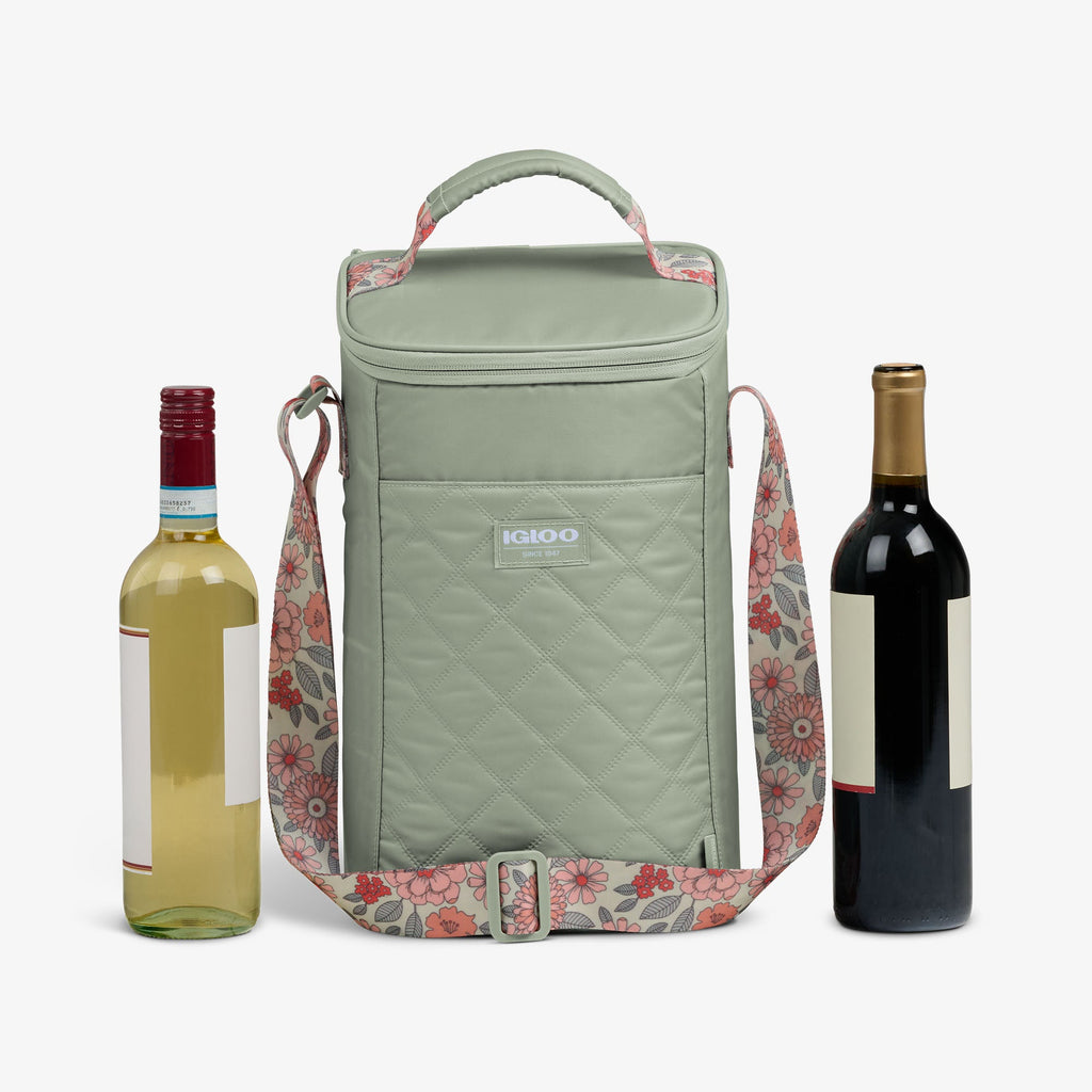 Igloo Floral MaxCold® DUO Vertical Crossbody Cooler Bag