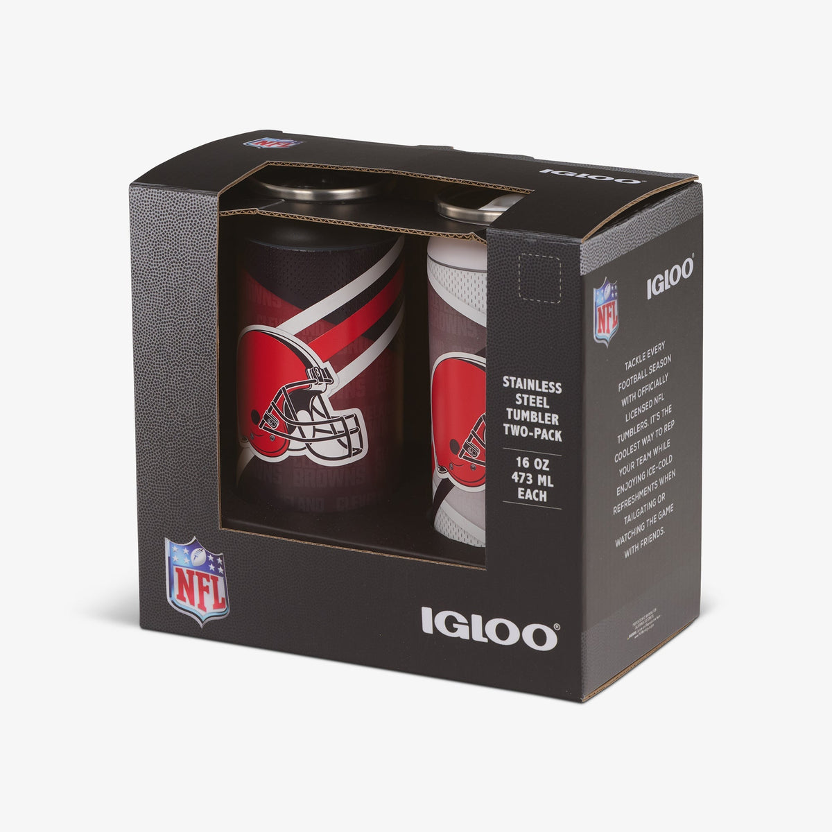 Igloo Cleveland Browns Home &amp; Away 16 Oz Can 2-Pack