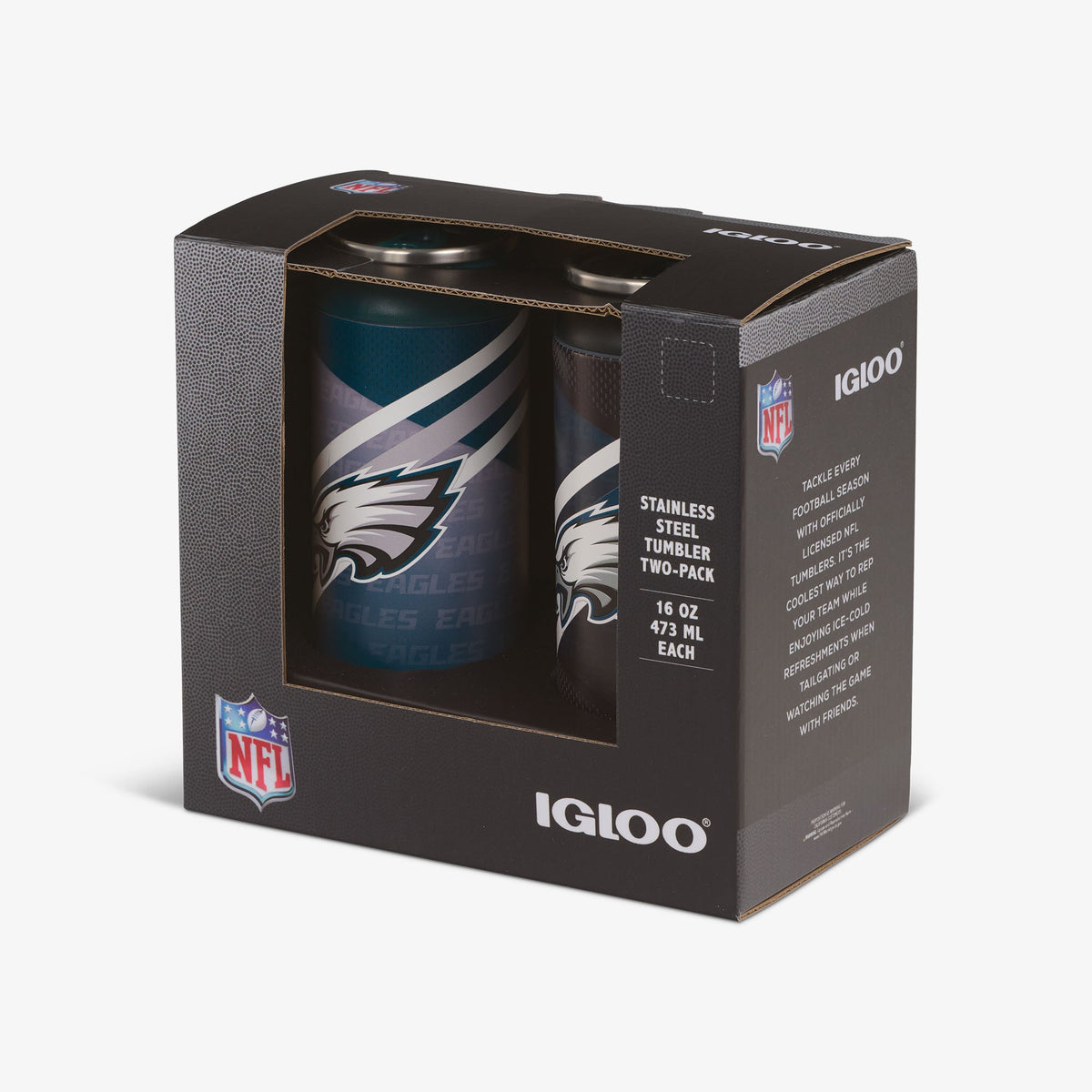 Igloo Philadelphia Eagles Home &amp; Away 16 Oz Can 2-Pack