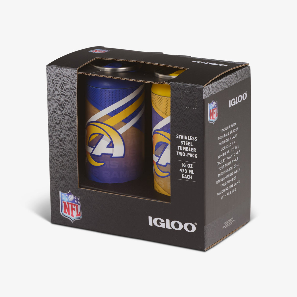Igloo Los Angeles Rams Home &amp; Away 16 Oz Can 2-Pack