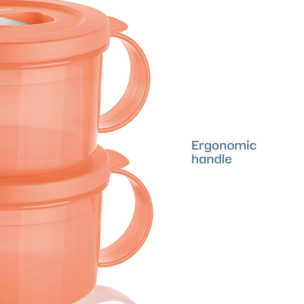 Tupper Ware Tupperware CrystalWave® PLUS Microwave Soup Mug | Set of 2 | Leakproof Lunch Container