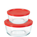Pyrex Pyrex® Simply Store® 4-piece Round Glass Storage Set