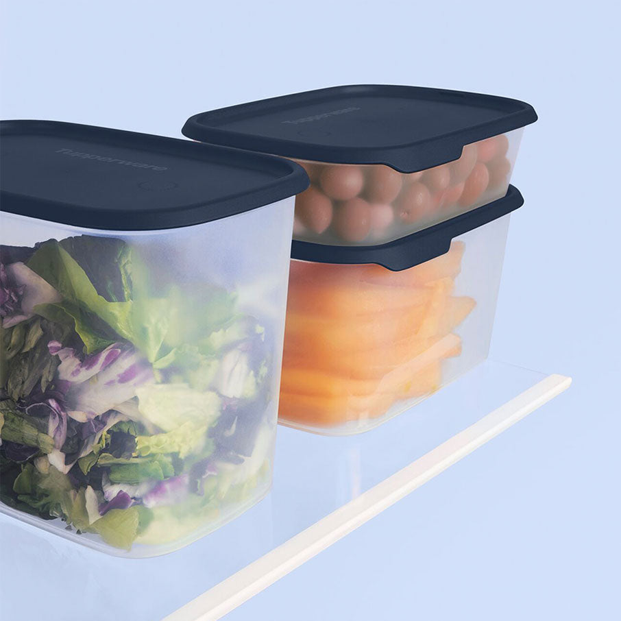 Tupper Ware One Touch Fresh® Rectangular | 3-piece Set