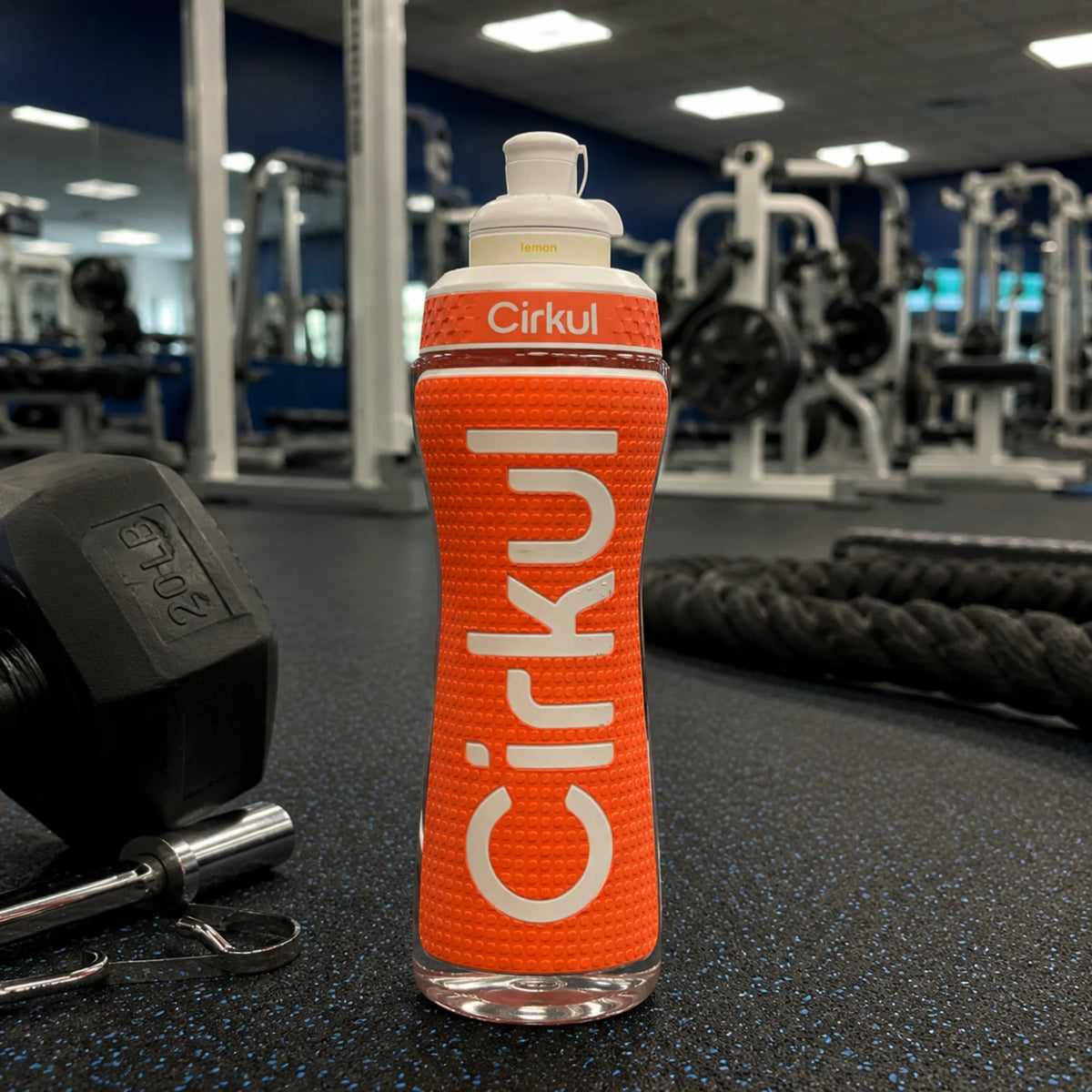 Cirkul 22oz. Grip Squeeze Plastic Bottle &amp; Sport Lid