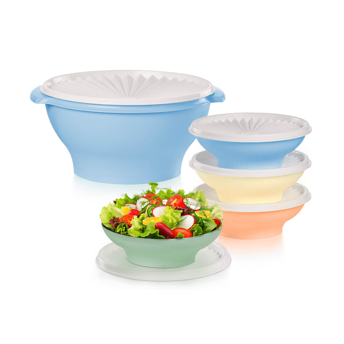 Tupper Ware Servalier® Salad Set (Dreamy Pastels)