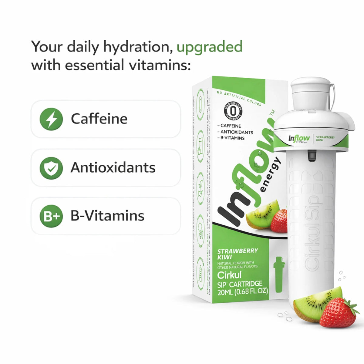 Cirkul Inflow Energy Strawberry Kiwi