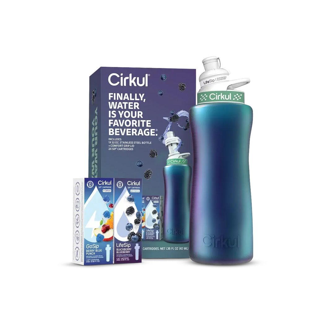Cirkul 32oz. Chameleon Stainless Steel Bottle Starter Kit