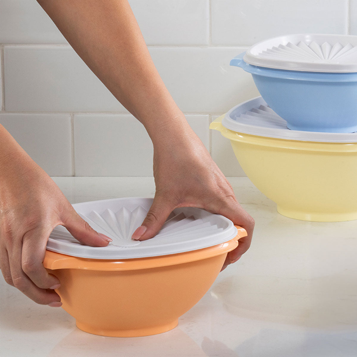 Tupper Ware Servalier® Bowls Set of 4 (Dreamy Pastels)