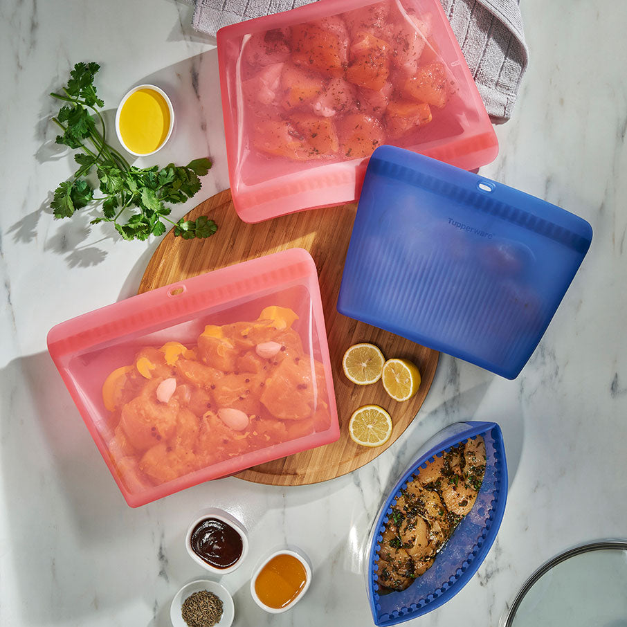 Tupper Ware Tupperware® Ultimate Silicone Stand-Up Bag | X-Large, Reusable, Leakproof