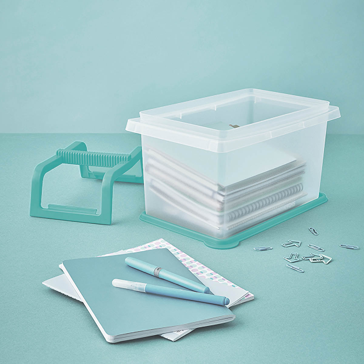Tupper Ware Large and Small Carry-all® Containers (Mint Ice Cream)