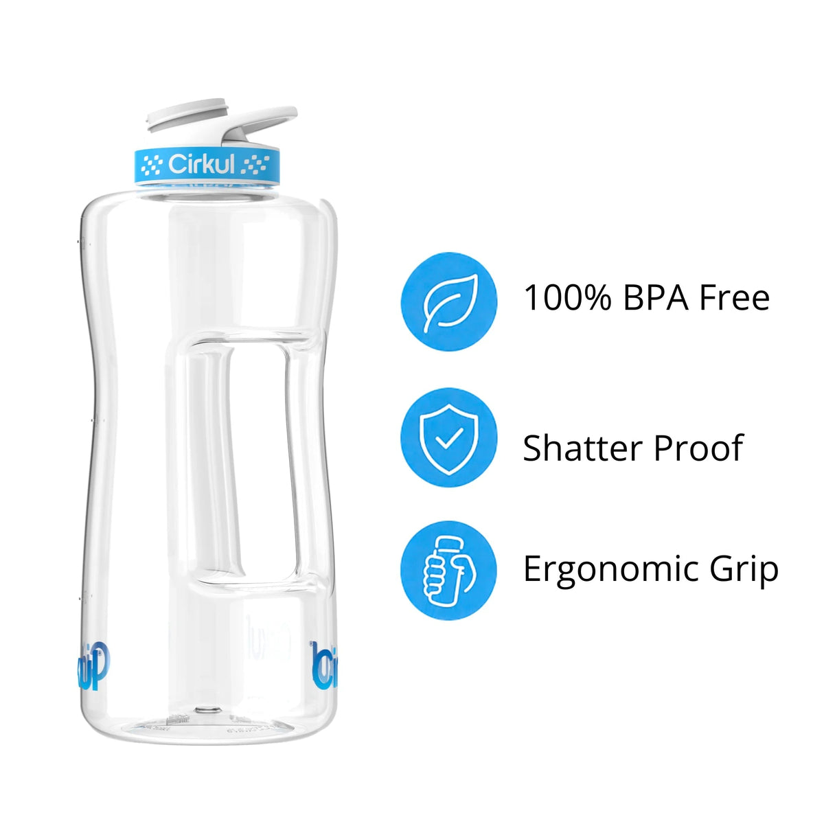 Cirkul 62oz. Plastic Bottle &amp; Comfort Grip Lid
