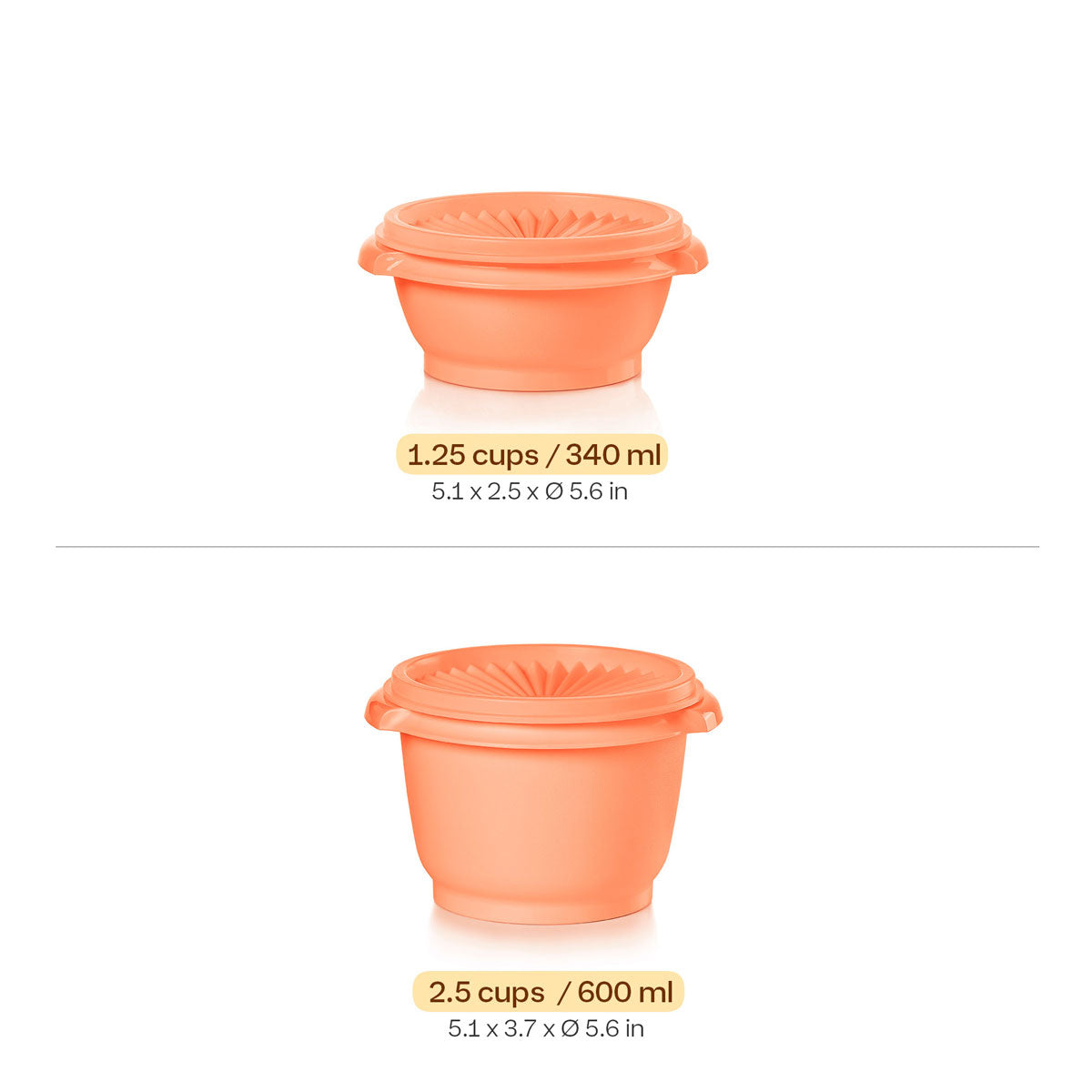 Tupper Ware Servalier® Mini Bowl | 6-piece Set (Soft Silk, Cornish Dairy, Cosy Rosy)