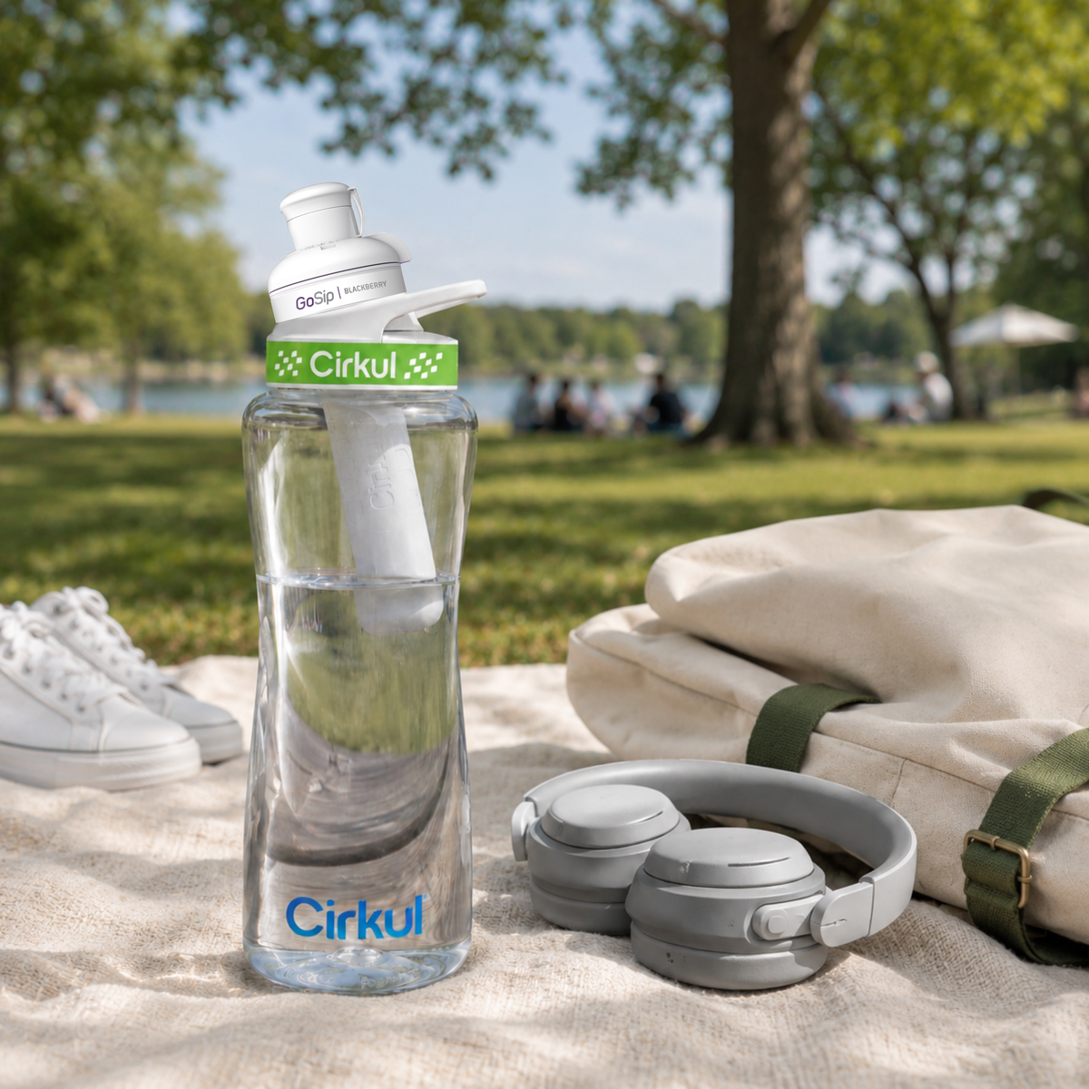 Cirkul 32oz. Plastic Bottle &amp; Comfort Grip Lid