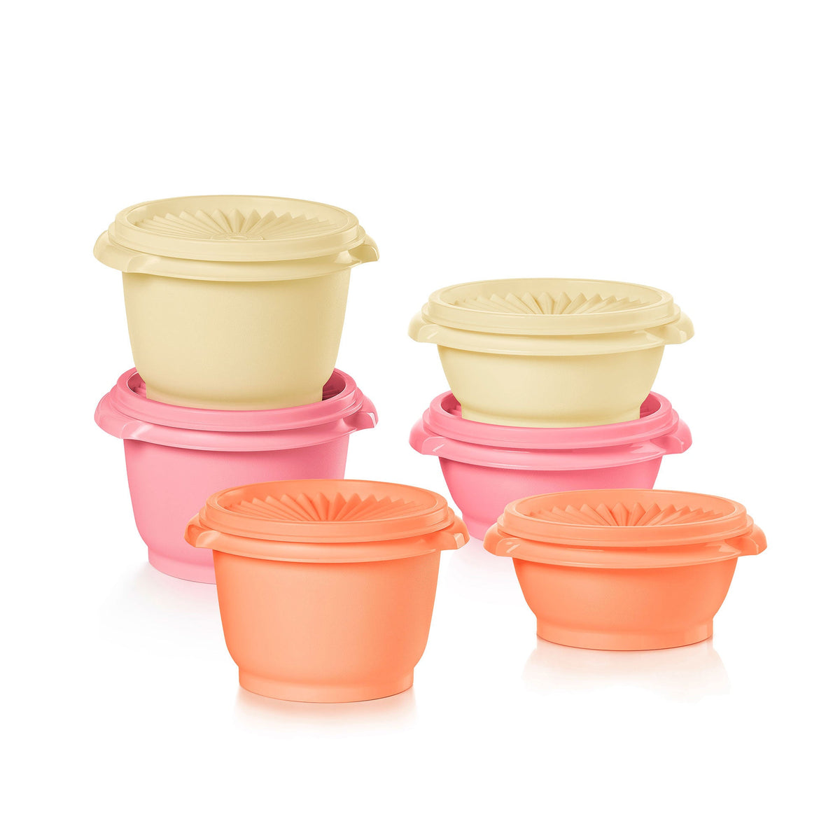 Tupper Ware Servalier® Mini Bowl | 6-piece Set (Soft Silk, Cornish Dairy, Cosy Rosy)