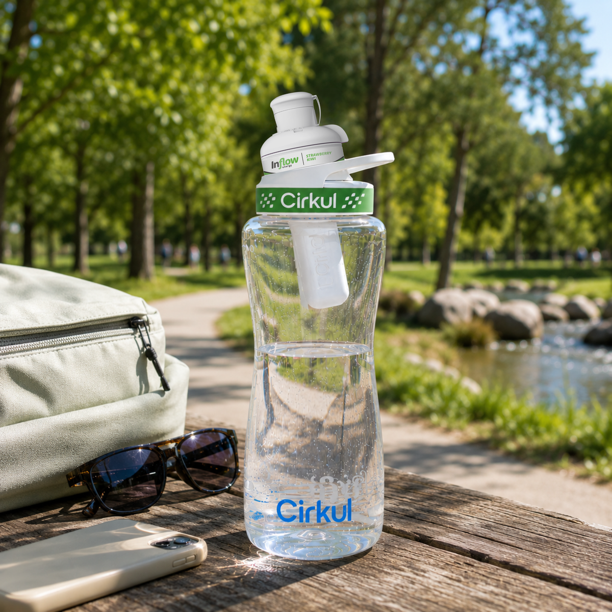 Cirkul 42oz. Plastic Bottle &amp; Comfort Grip Lid