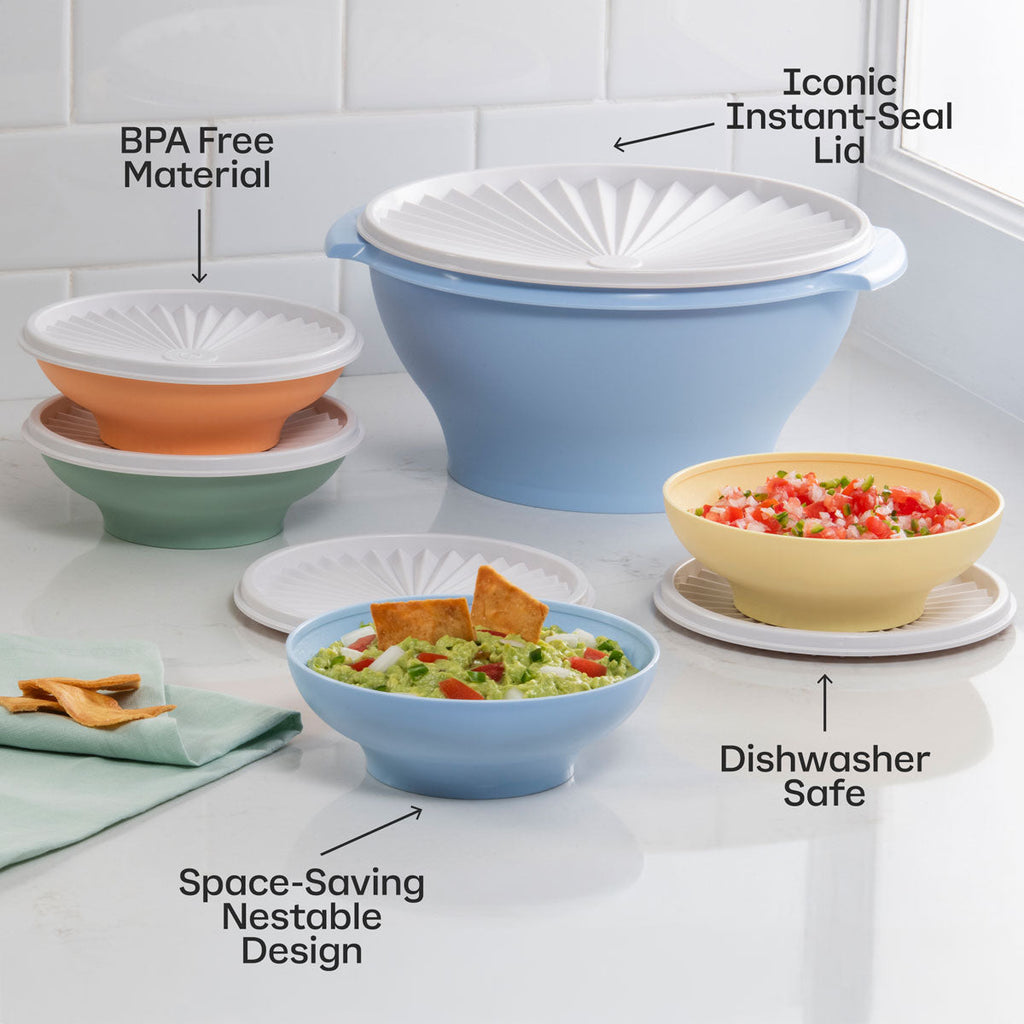 Tupper Ware Servalier® Salad Set (Dreamy Pastels)