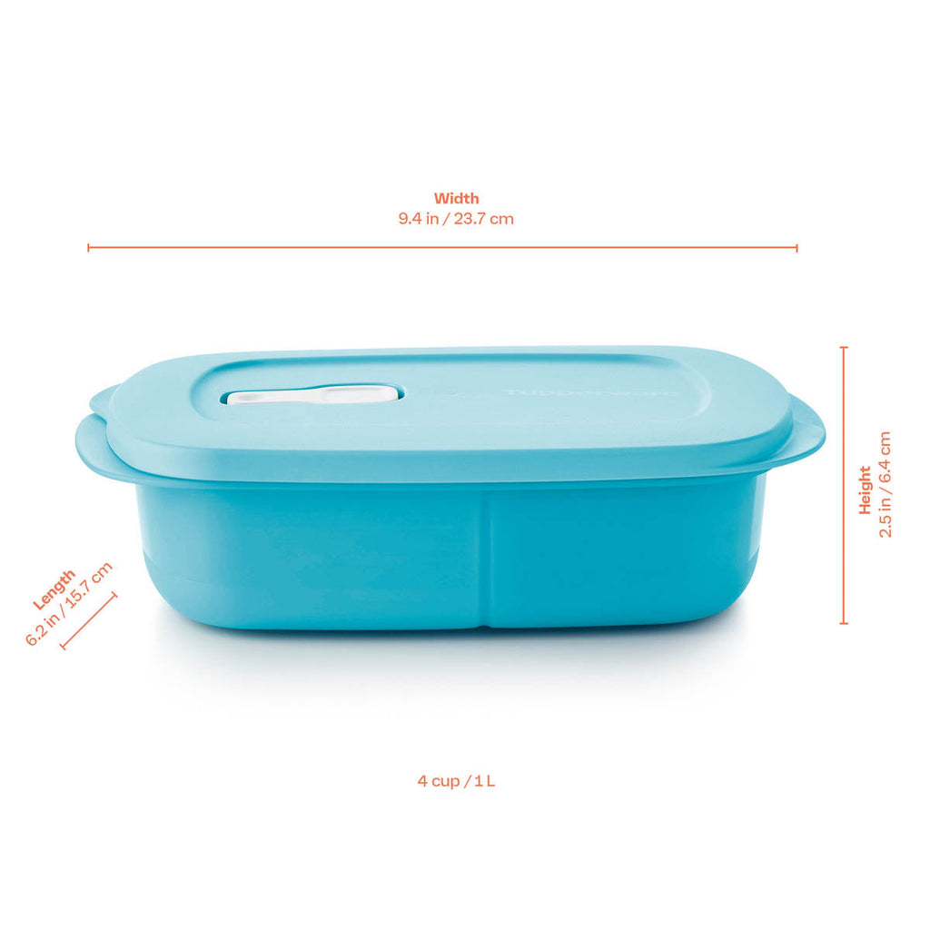 Tupper Ware CrystalWave® | Rectangular Divided Dish