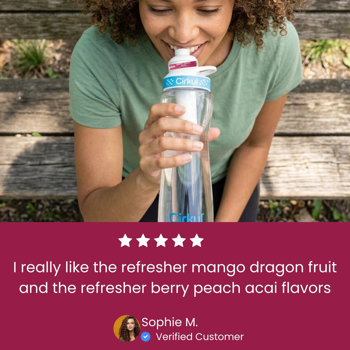 Cirkul Frosted Berry Peach Acai Refresher