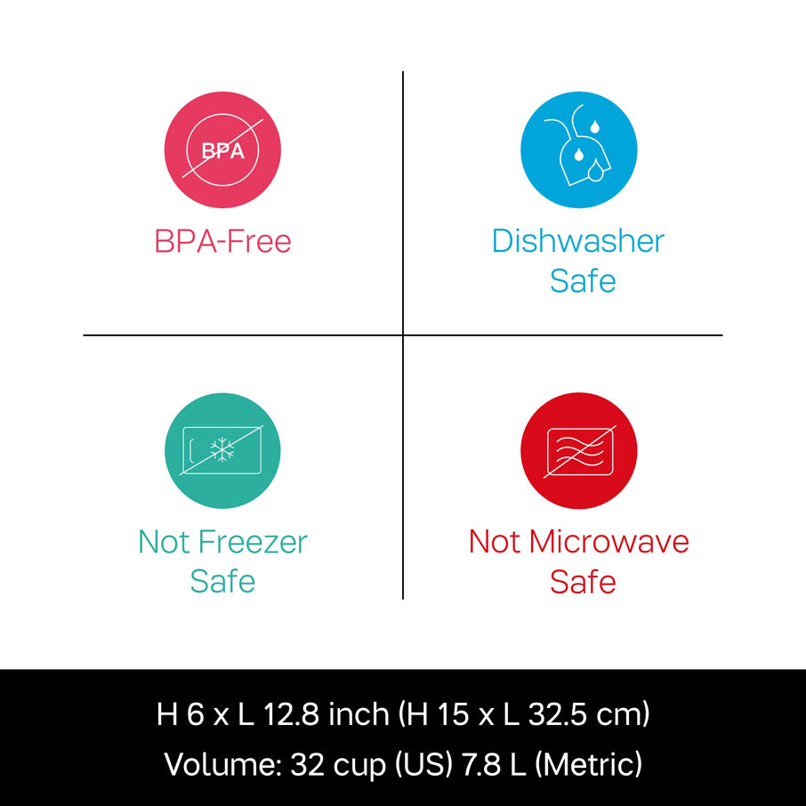 Tupper Ware Tupperware Thatsa® Bowl | Airtight, Leakproof, Mixing Bowl, 32-cups / 7.8 L