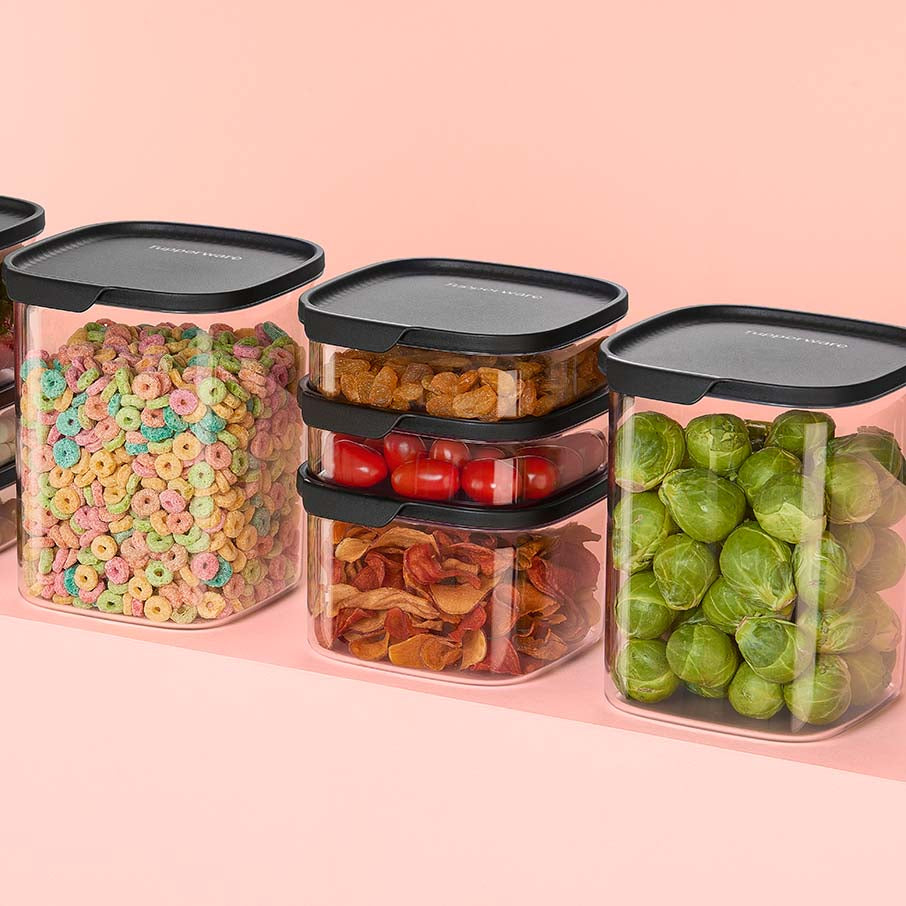 Tupper Ware Tupperware Ultra Clear® Square | Food Storage Containers, 5 Piece Set