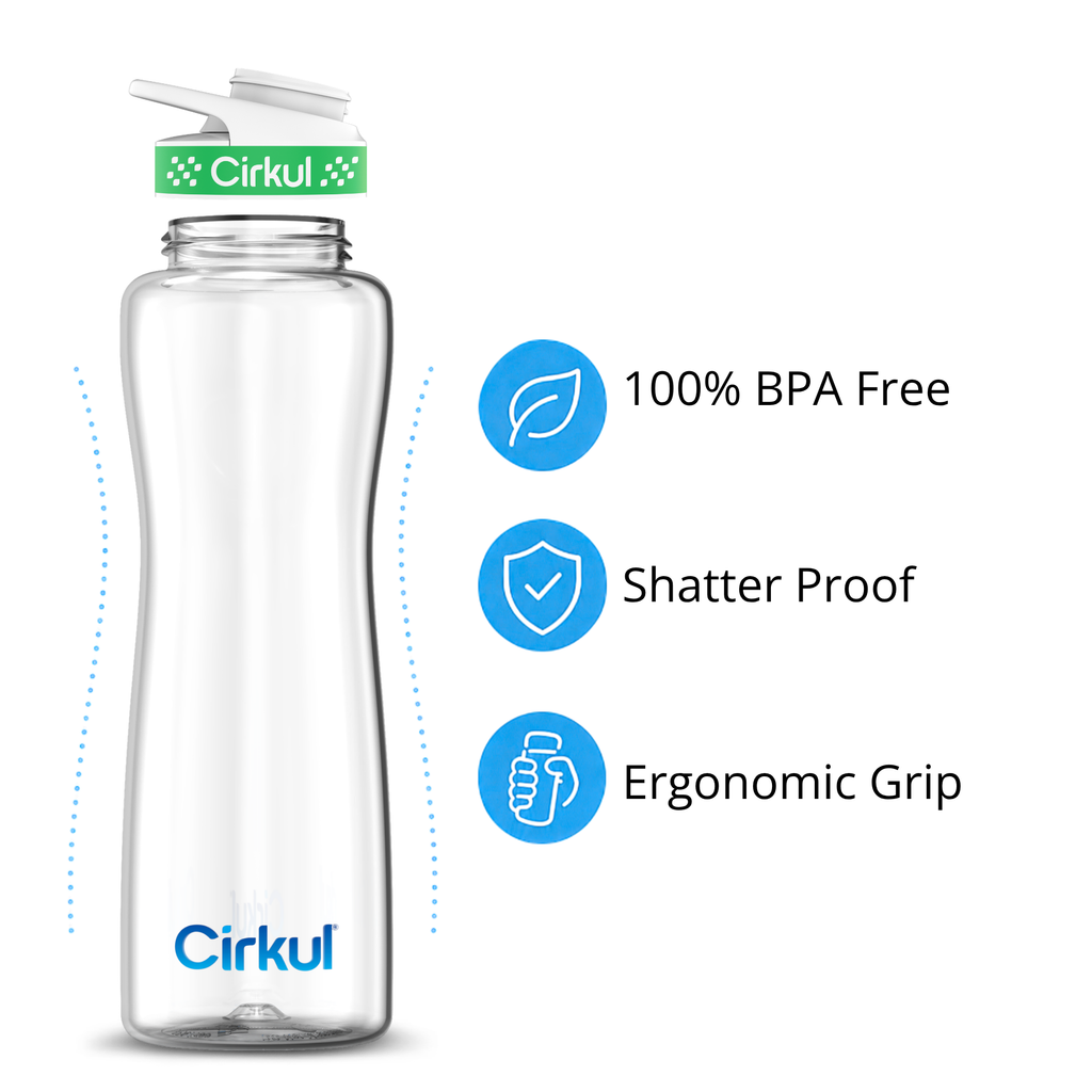 Cirkul 42oz. Plastic Bottle &amp; Comfort Grip Lid