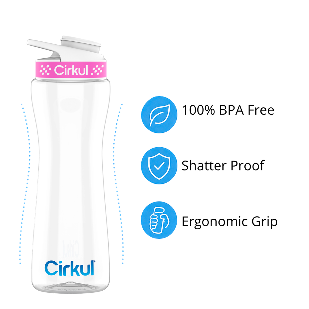 Cirkul 22oz. Plastic Bottle &amp; Comfort Grip Lid