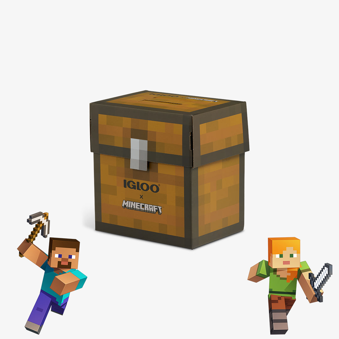 Igloo Minecraft Mystery Box Little Playmate 7 Qt Cooler
