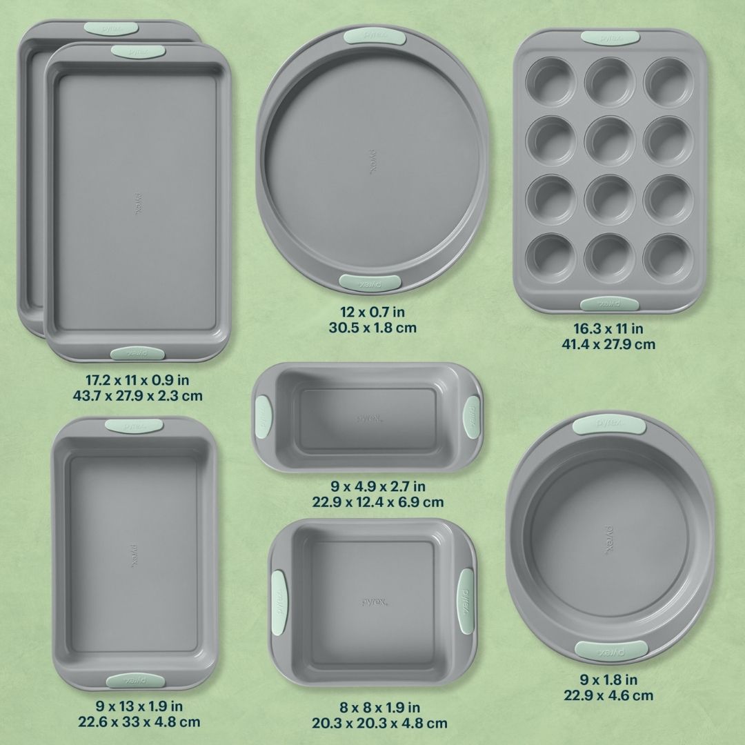 Pyrex Pyrex® Metal Bakeware 8-Piece Set in Sage