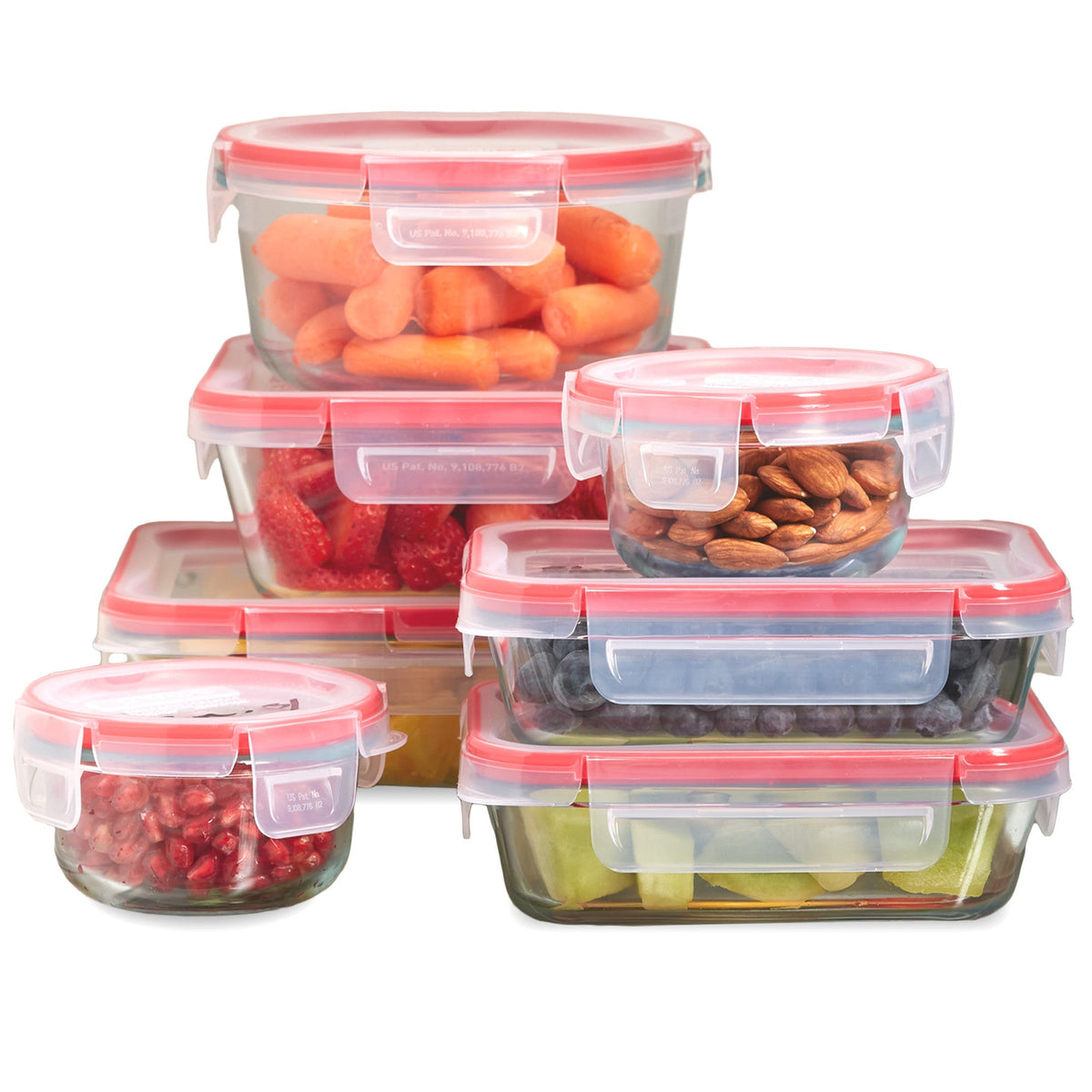 Pyrex Pyrex® FreshLock™ 14-piece Mixed-Size Glass Storage Set