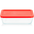 Pyrex Pyrex® Simply Store® 6-Cup Rectangle Glass Storage with Plastic Lid