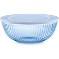 Pyrex Pyrex® Colors Sculpted Tinted 4.5-quart Mixing Bowl with Lid, Blue
