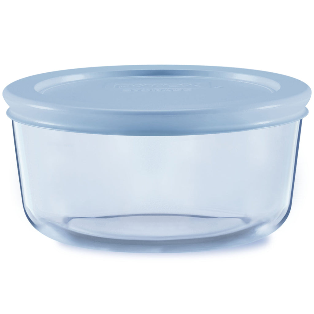 Pyrex Pyrex® Simply Store® Tinted 2-cup Round Storage with Plastic Lid, Blue