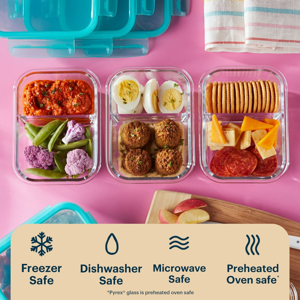 Pyrex Pyrex® MealBox 10-Piece Divided Storage Set, 2.3 Cup