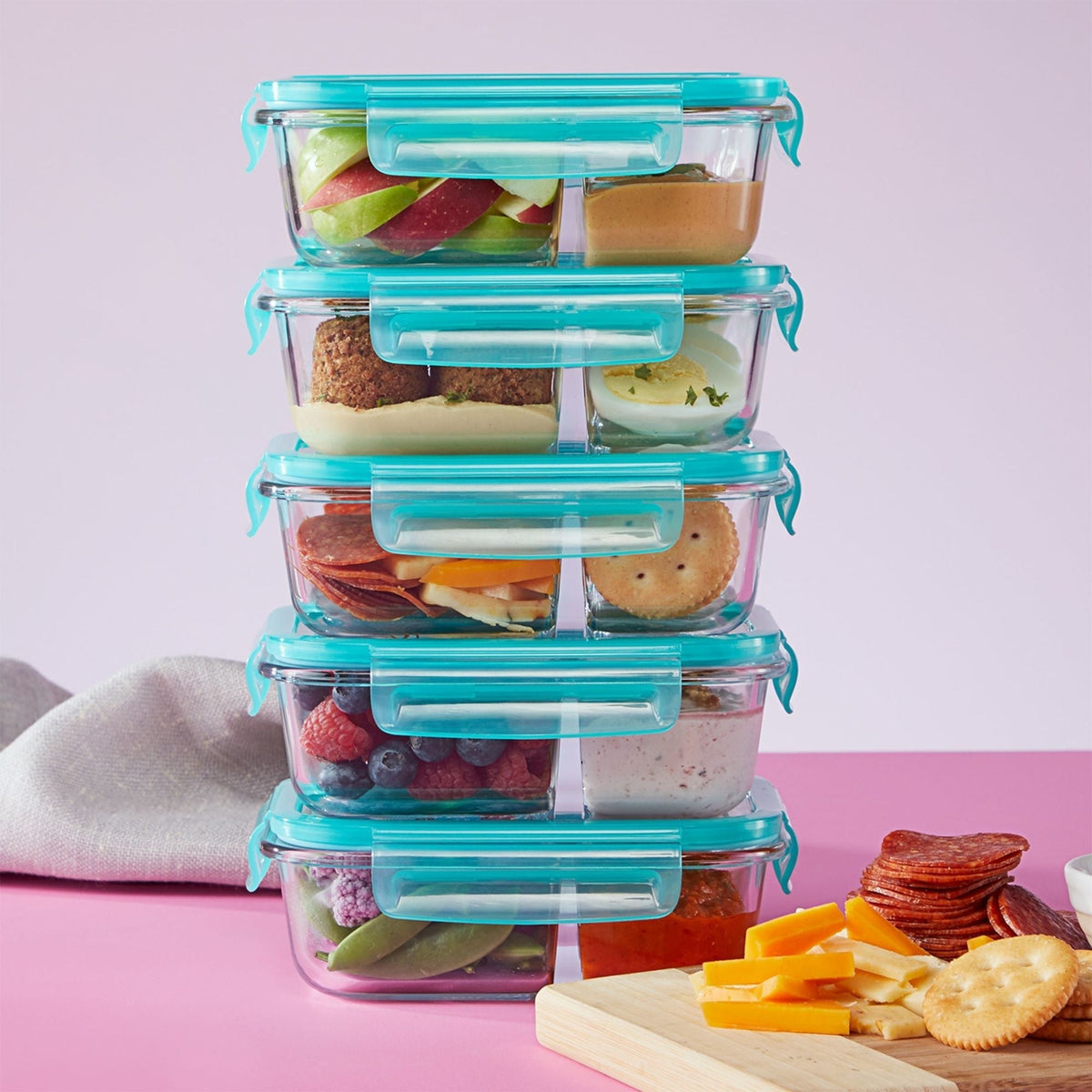 Pyrex Pyrex® MealBox 10-Piece Divided Storage Set, 2.3 Cup