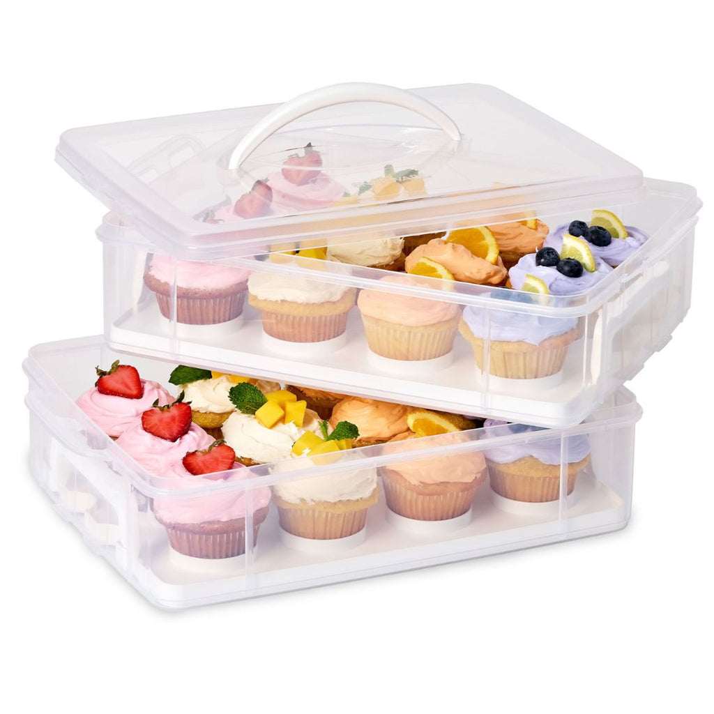 Pyrex Snapware® Snap 'N Stack Enter-Tainers 2-Layer Cookie, Cake &amp; Brownie Carrier