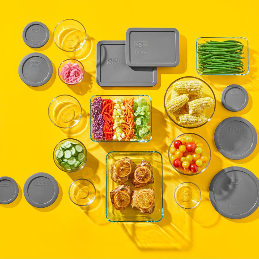 Pyrex Pyrex® Simply Store® 20-piece Set with Gray Lids