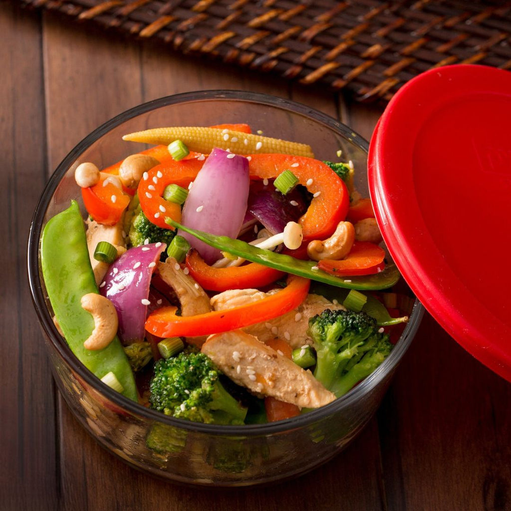 Pyrex Pyrex® Simply Store® 2-cup Glass Food Storage Container with Red Lid