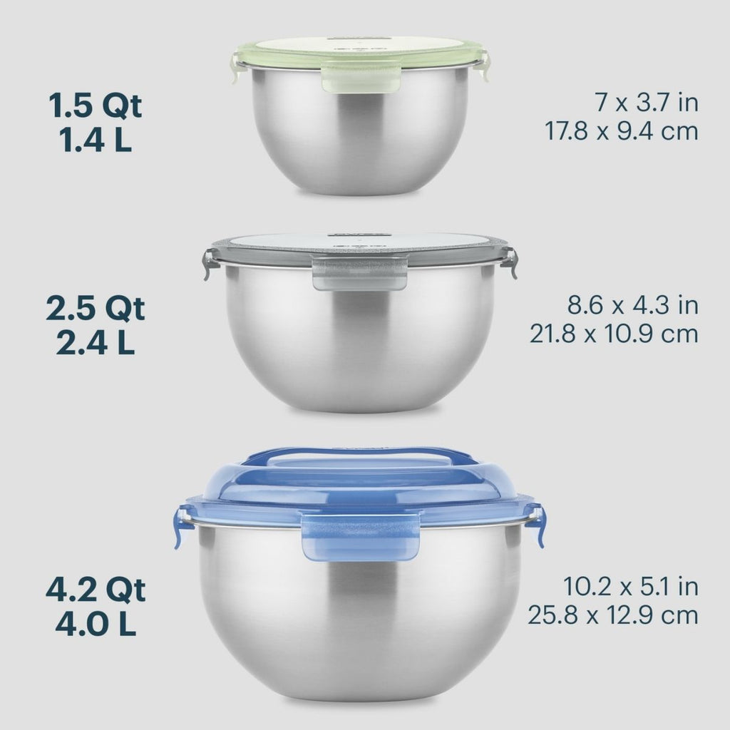 Pyrex Pyrex® 6-piece Stainless Steel Mixing Bowl Set