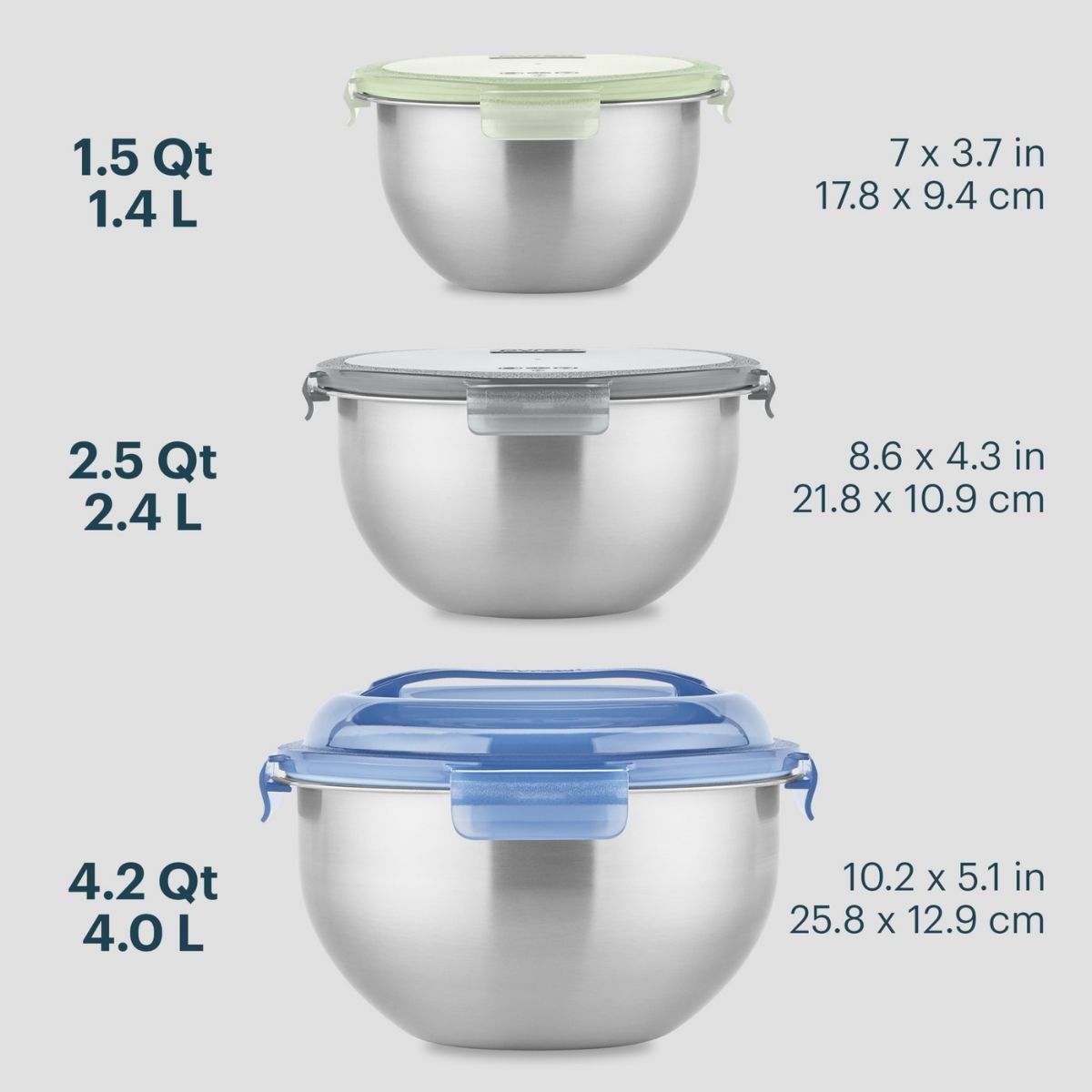 Pyrex Pyrex® 6-piece Stainless Steel Mixing Bowl Set