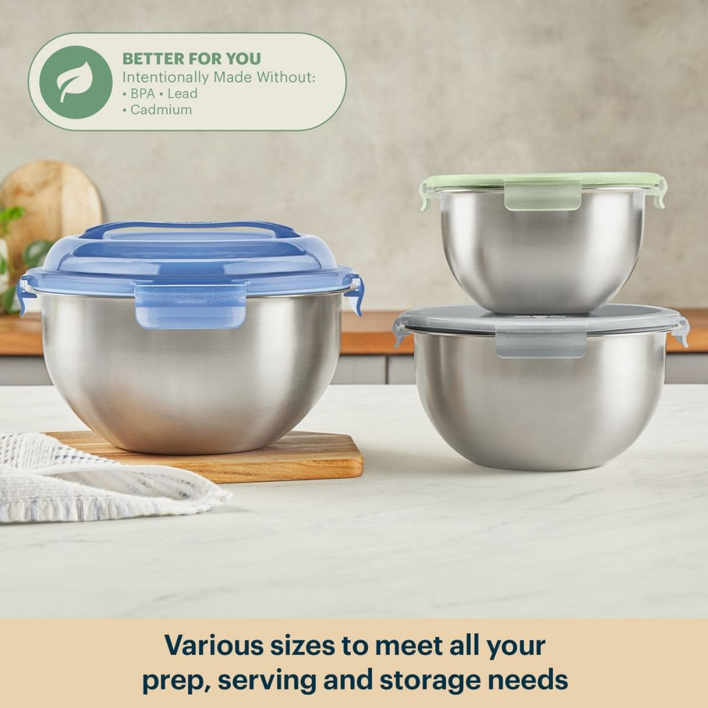 Pyrex Pyrex® 6-piece Stainless Steel Mixing Bowl Set