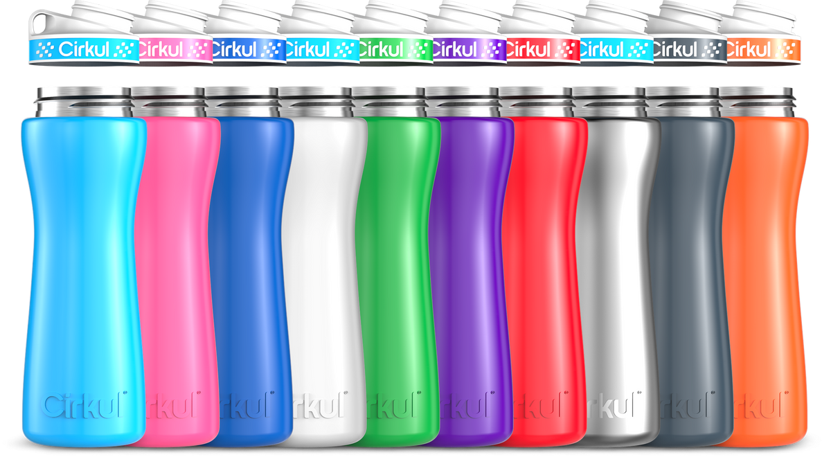 Cirkul Custom 22oz. Stainless Steel Bottle &amp; Comfort Grip Lid