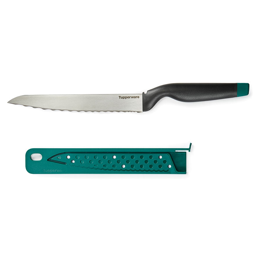 Tupper Ware Tupperware® Amazing Series Serrated Bread Knife &amp; Locking Sheath